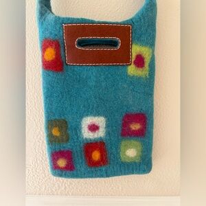 Colorful Wool Crossbody Bag